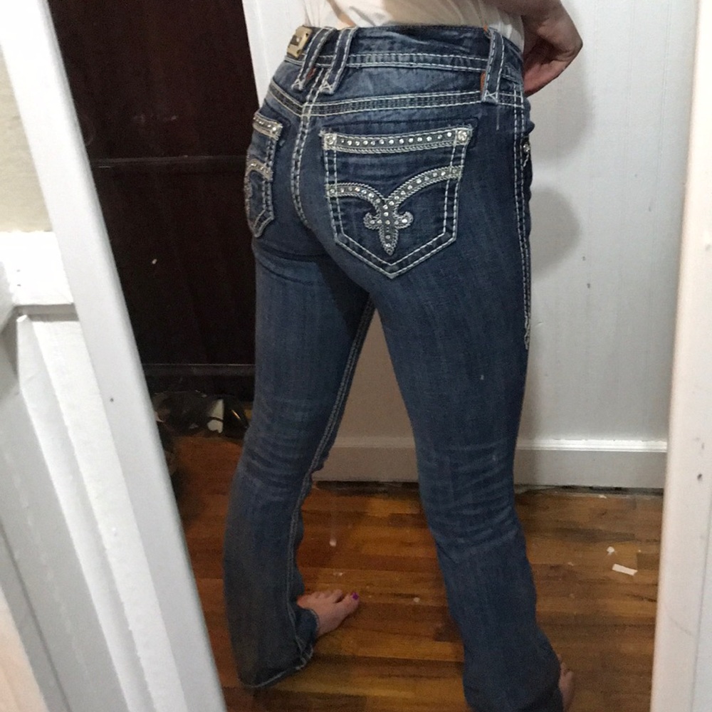 Bootcut Rock Revival Bling Jeans